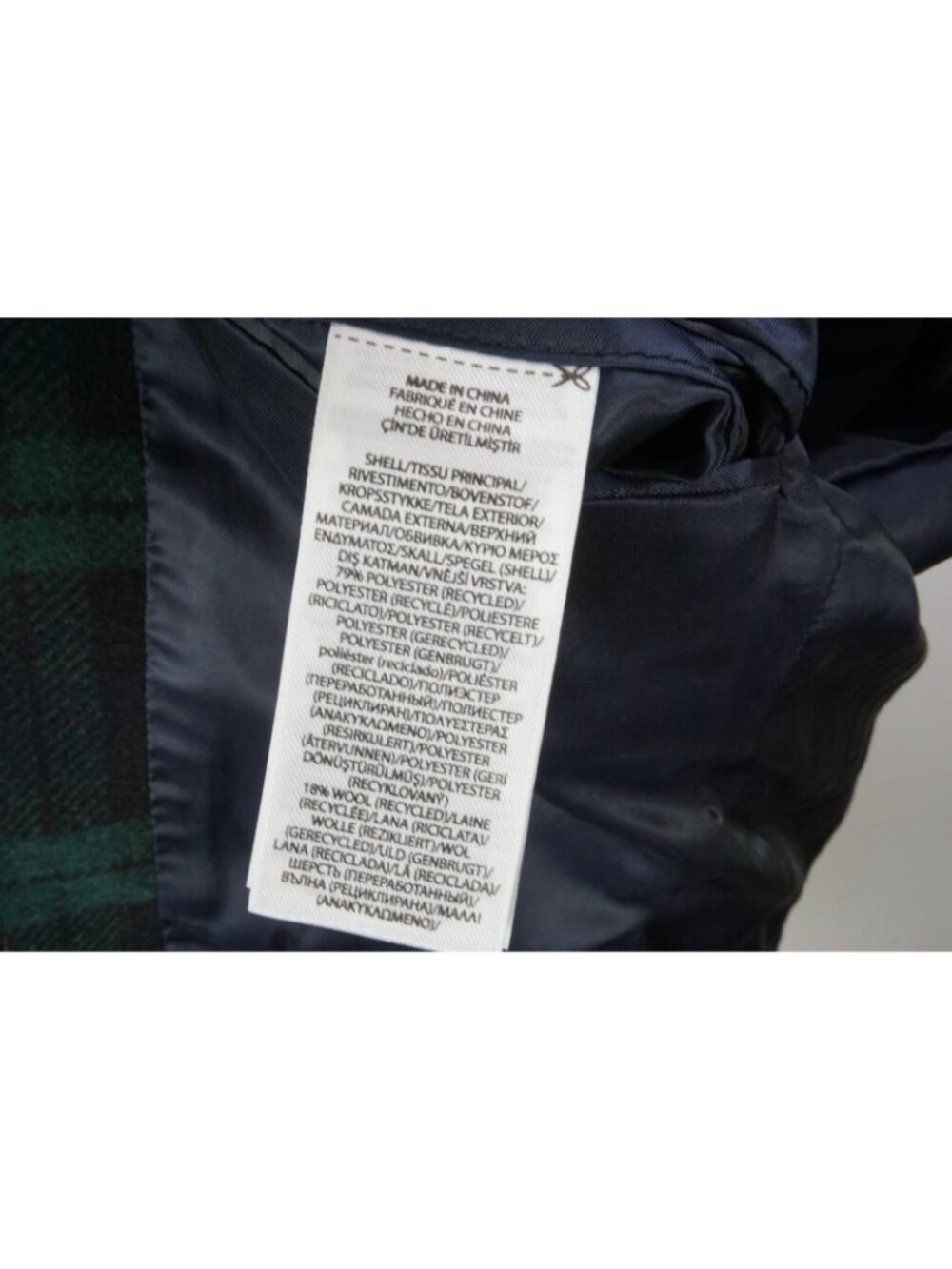 Polo Ralph Lauren Modern Fit Blackwatch Blue Green Plaid Wool Sport Coat 38R NEW - Picture 9 of 10